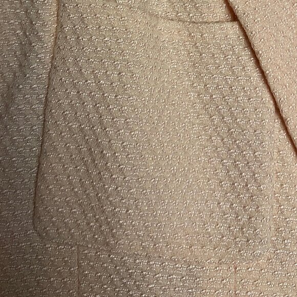 Authentic Chanel Vintage 02P Pale Pink Bouclé Tweed Zip Jacket - Size 38 - Picture 14 of 15